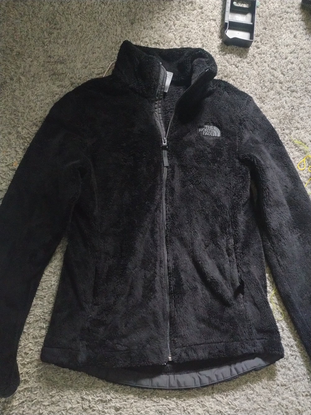 The North Face Women's Black Plush Fleece Full-Zip Jacket Small